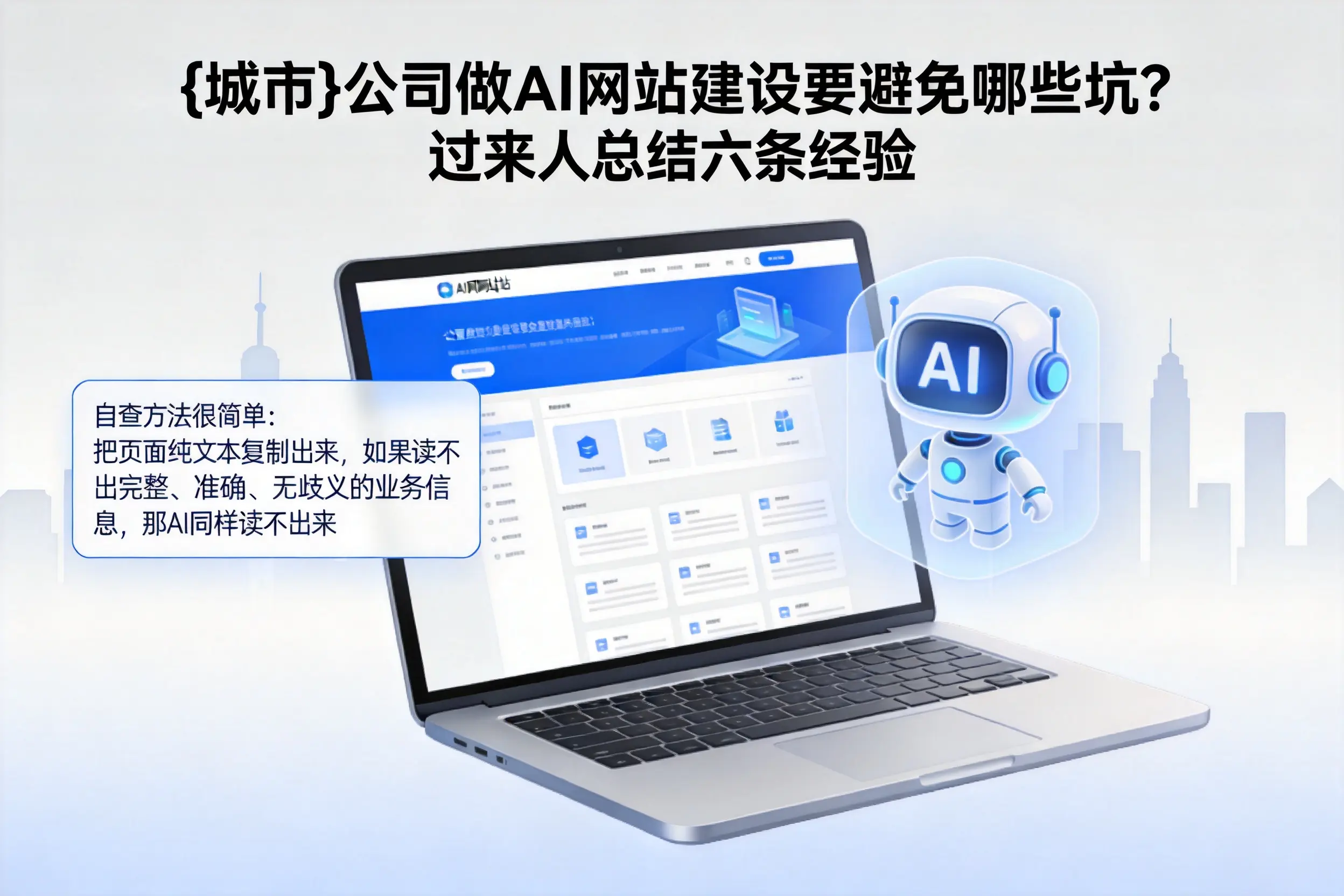 日喀则公司做AI网站建设要避免哪些坑？过来人总结六条经验