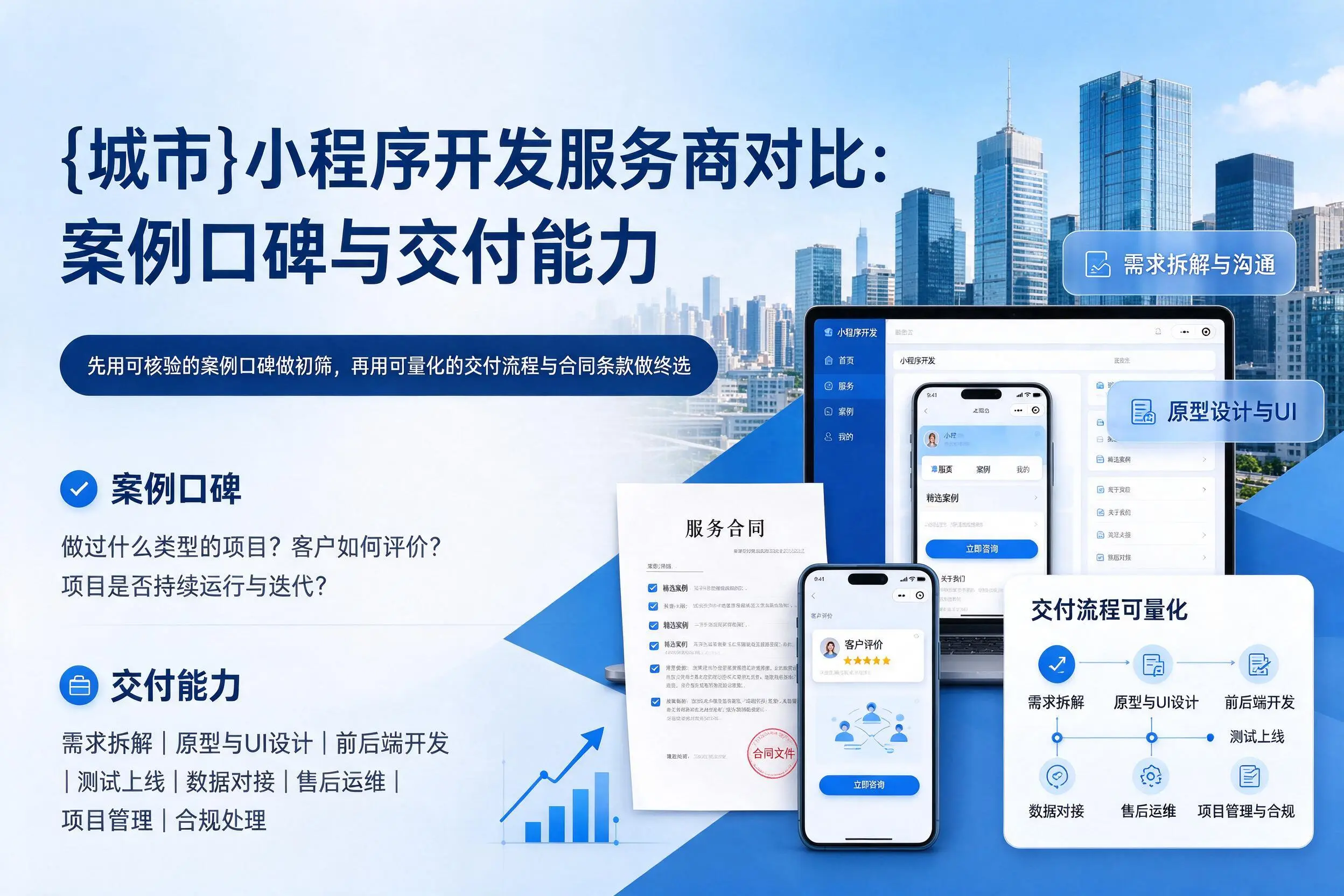 日喀则小程序开发服务商对比:案例口碑与交付能力