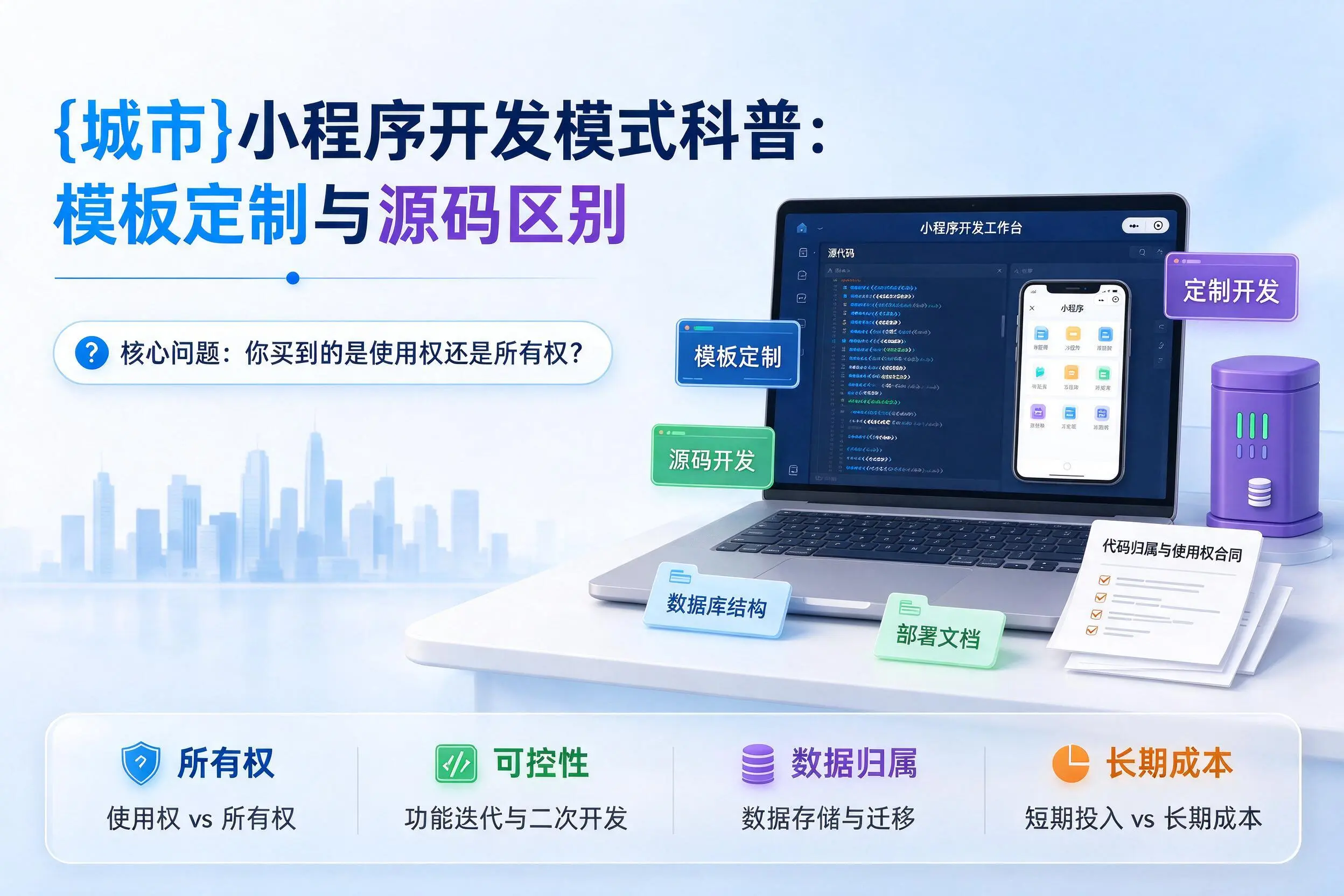 日喀则小程序开发模式科普:模板定制与源码区别