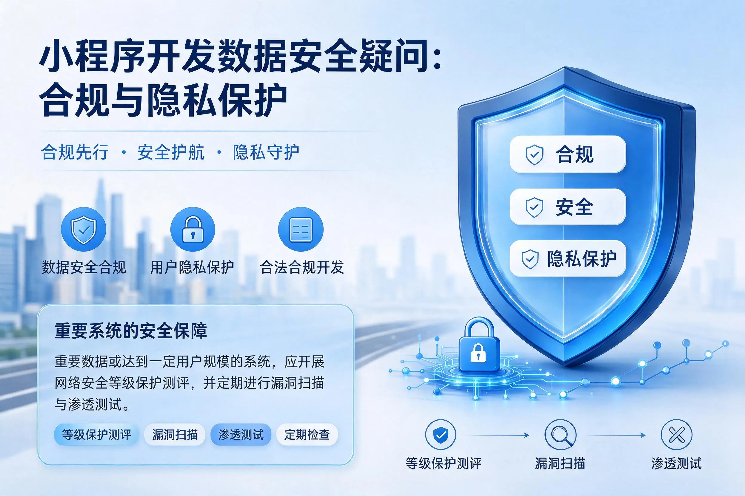 日喀则小程序开发数据安全疑问:合规与隐私保护