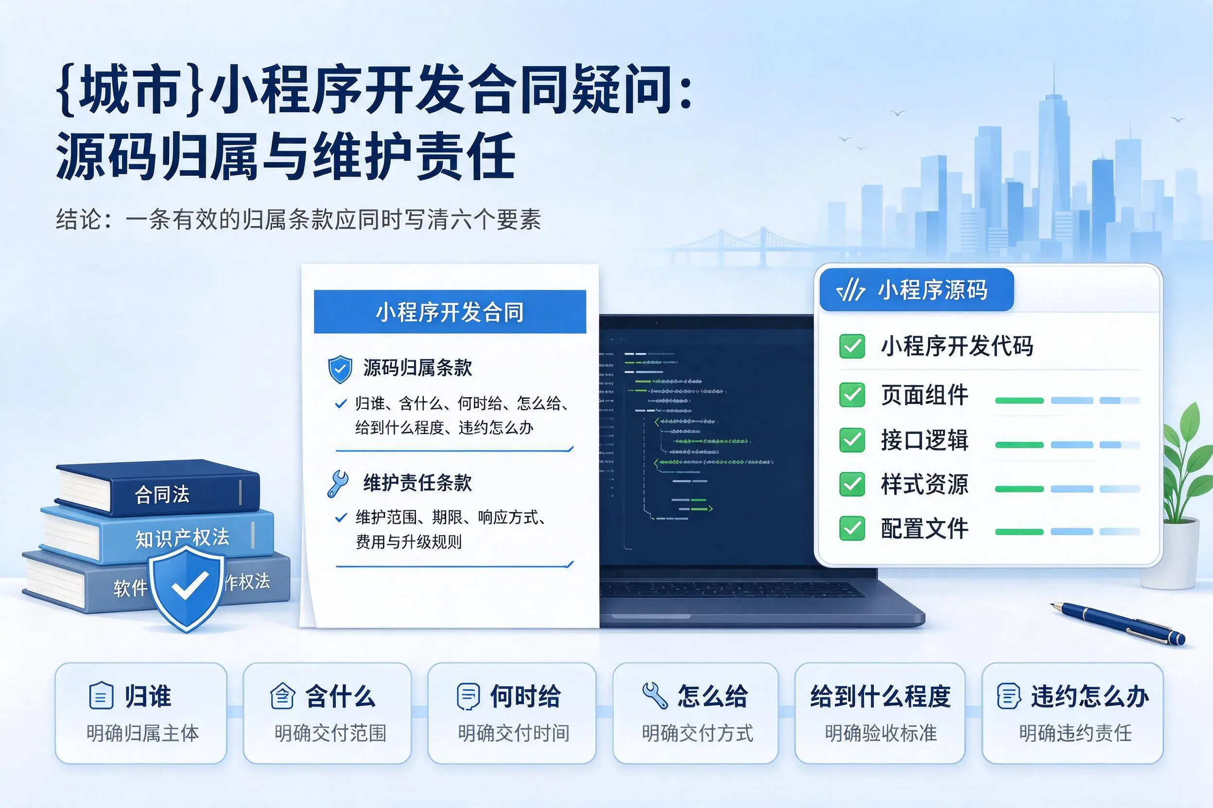 日喀则小程序开发合同疑问:源码归属与维护责任