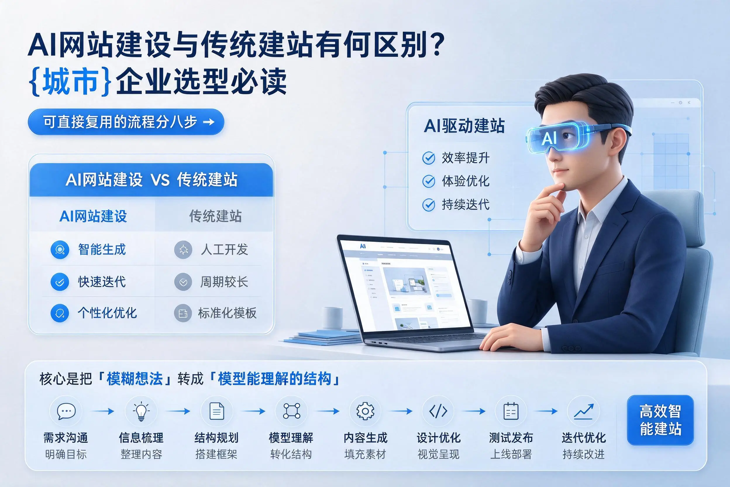 AI网站建设与传统建站有何区别?日喀则企业选型必读